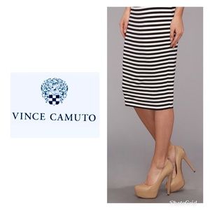 Vince Camuto striped pencil skirt